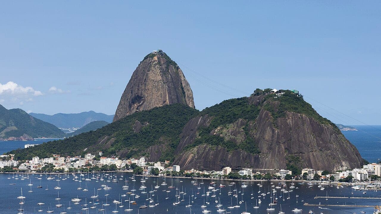 Sugarloaf Mountain over Rio de Janeiro, Brazil