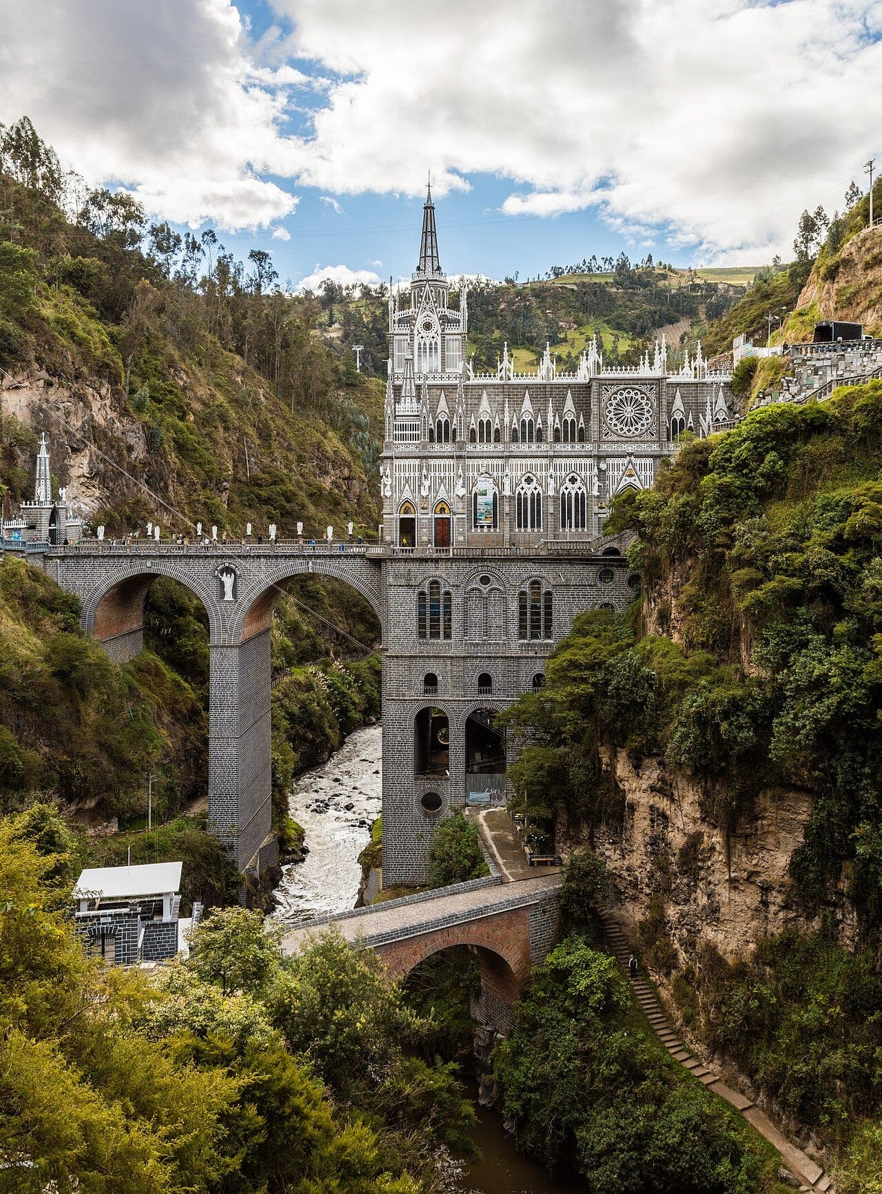 The Sanctuary of Las Lajas in Ipiales, Colombia