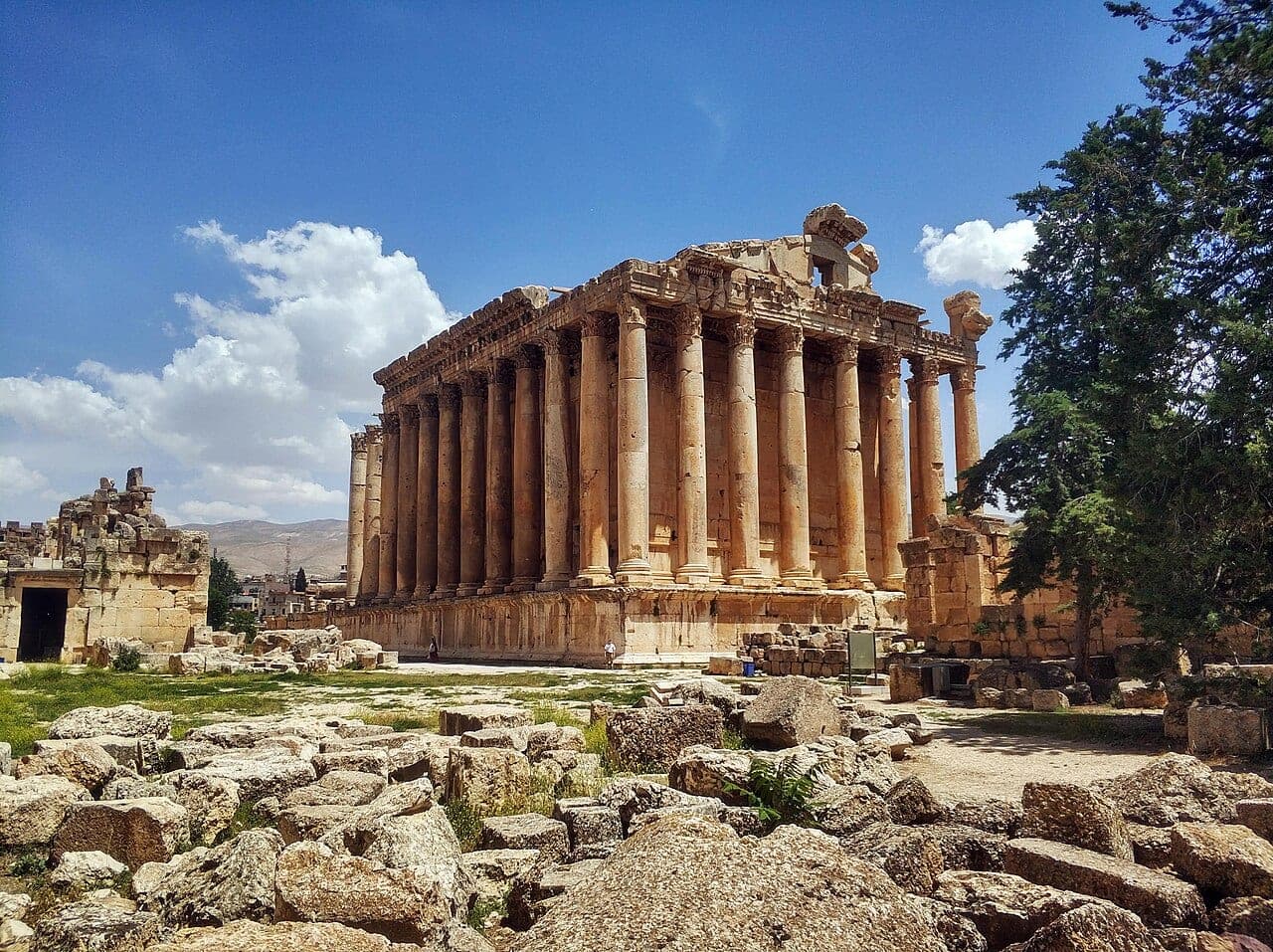 The Temple of Bacchus at Baalbek, Lebanon
