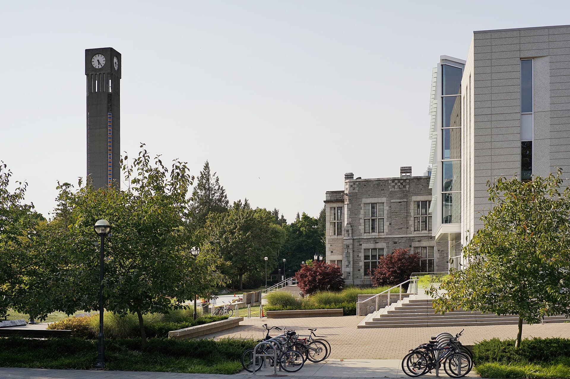 The clock tower and Irving K. Barber Learning Centre at UBC