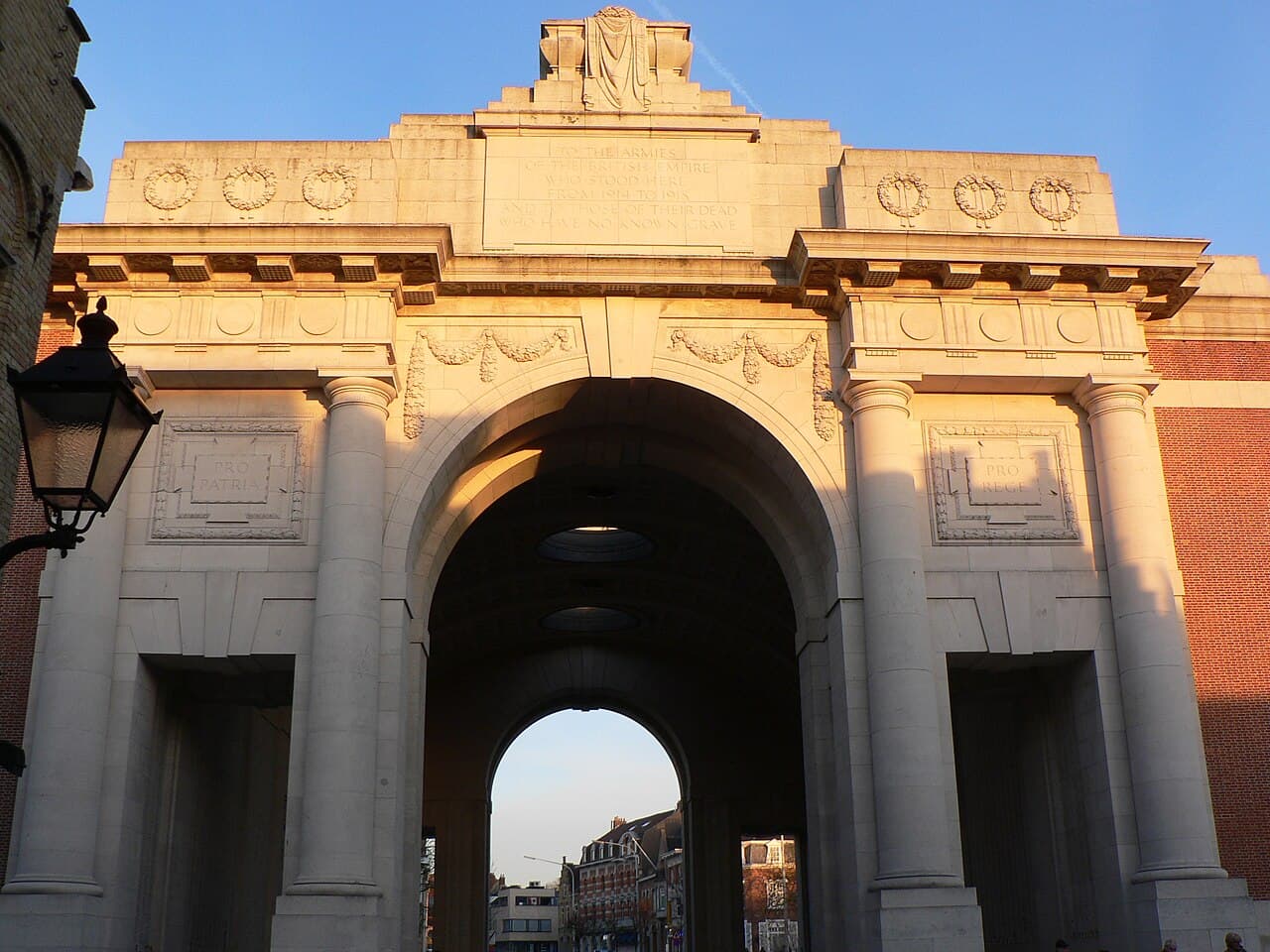 The Menin Gate at Ypres, the memorial to the missing of the First World War