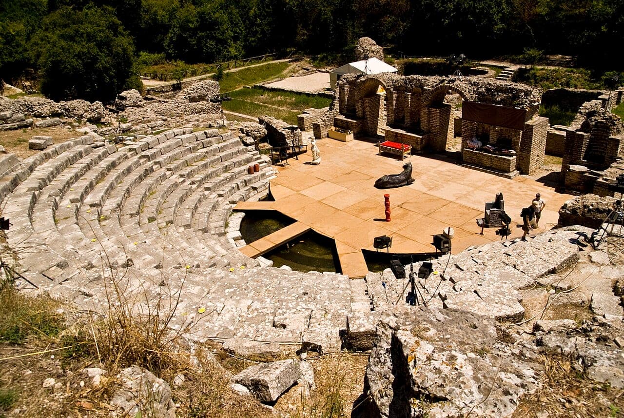 The ancient theatre of Butrint, Albania