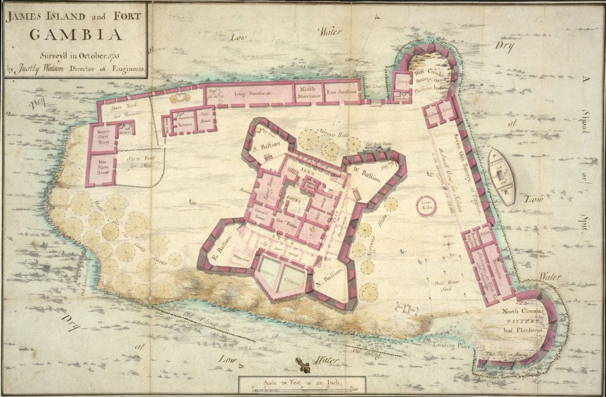 Kunta Kinteh Island in the Gambia River