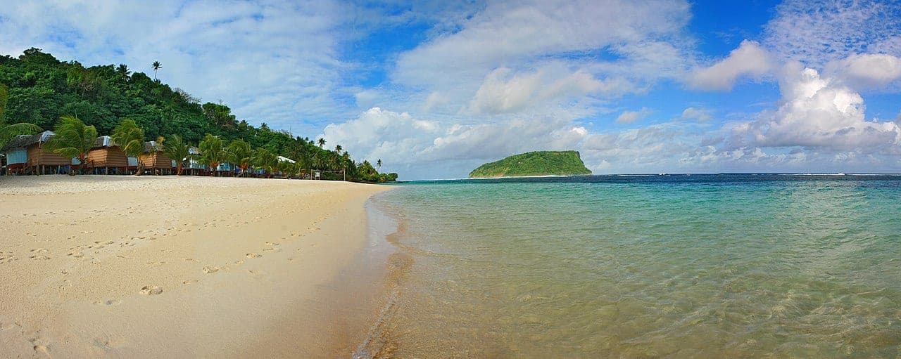 Lalomanu Beach on Upolu, Samoa
