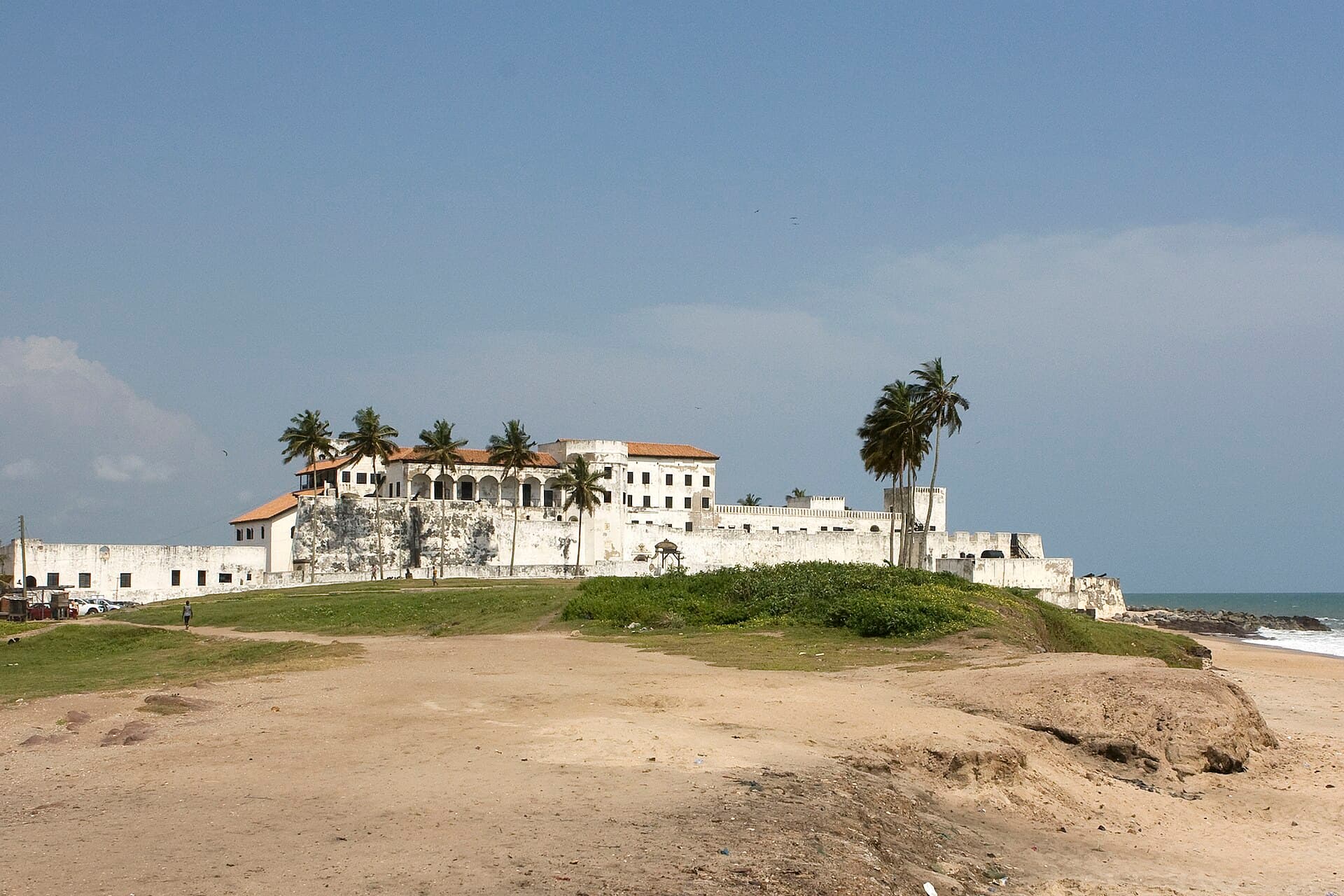 Elmina Castle on its headland on the Ghanaian coast