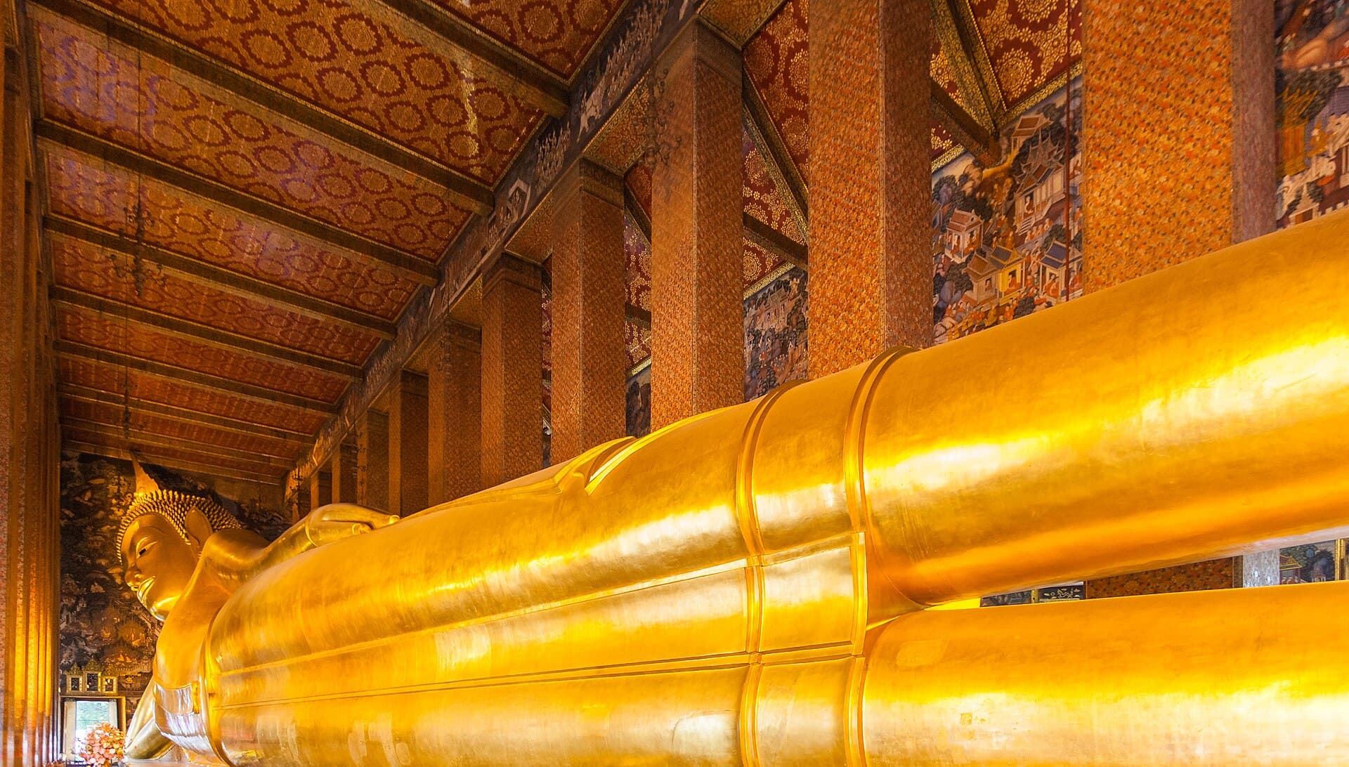 The spires and halls of Wat Pho in Bangkok
