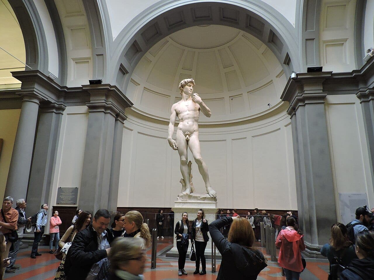 Michelangelo's David in the Galleria dell'Accademia, Florence