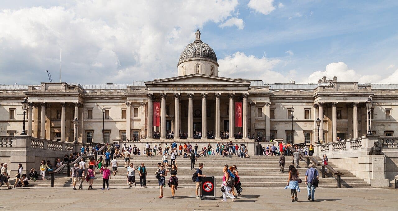The National Gallery on Trafalgar Square, London