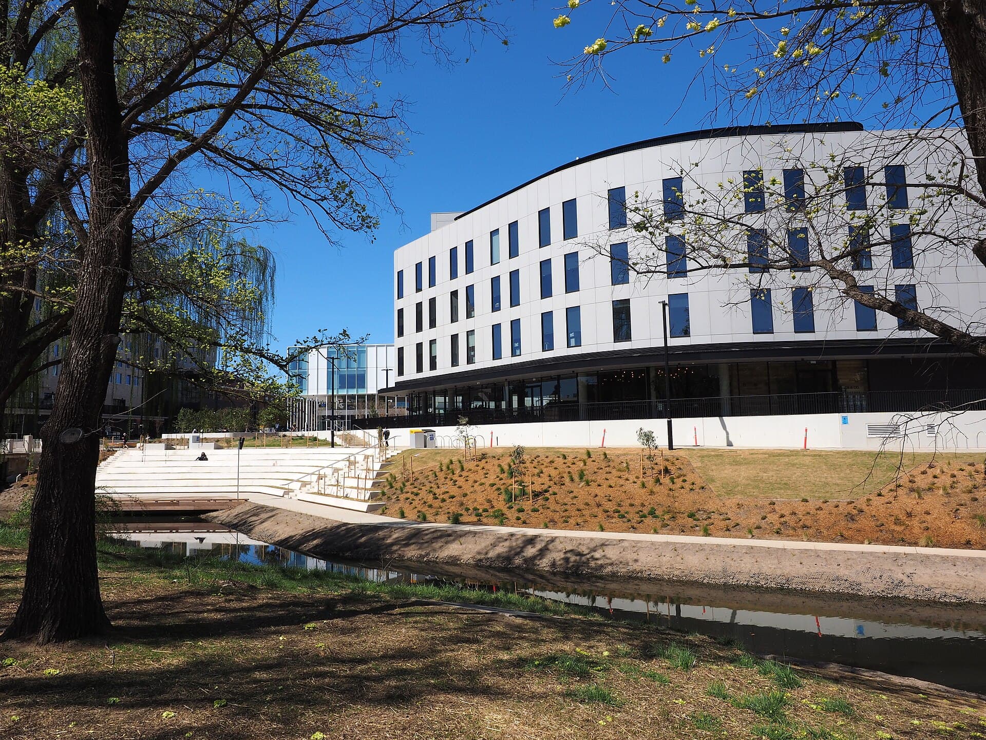 Sullivans Creek and the Kambri precinct at the Australian National University