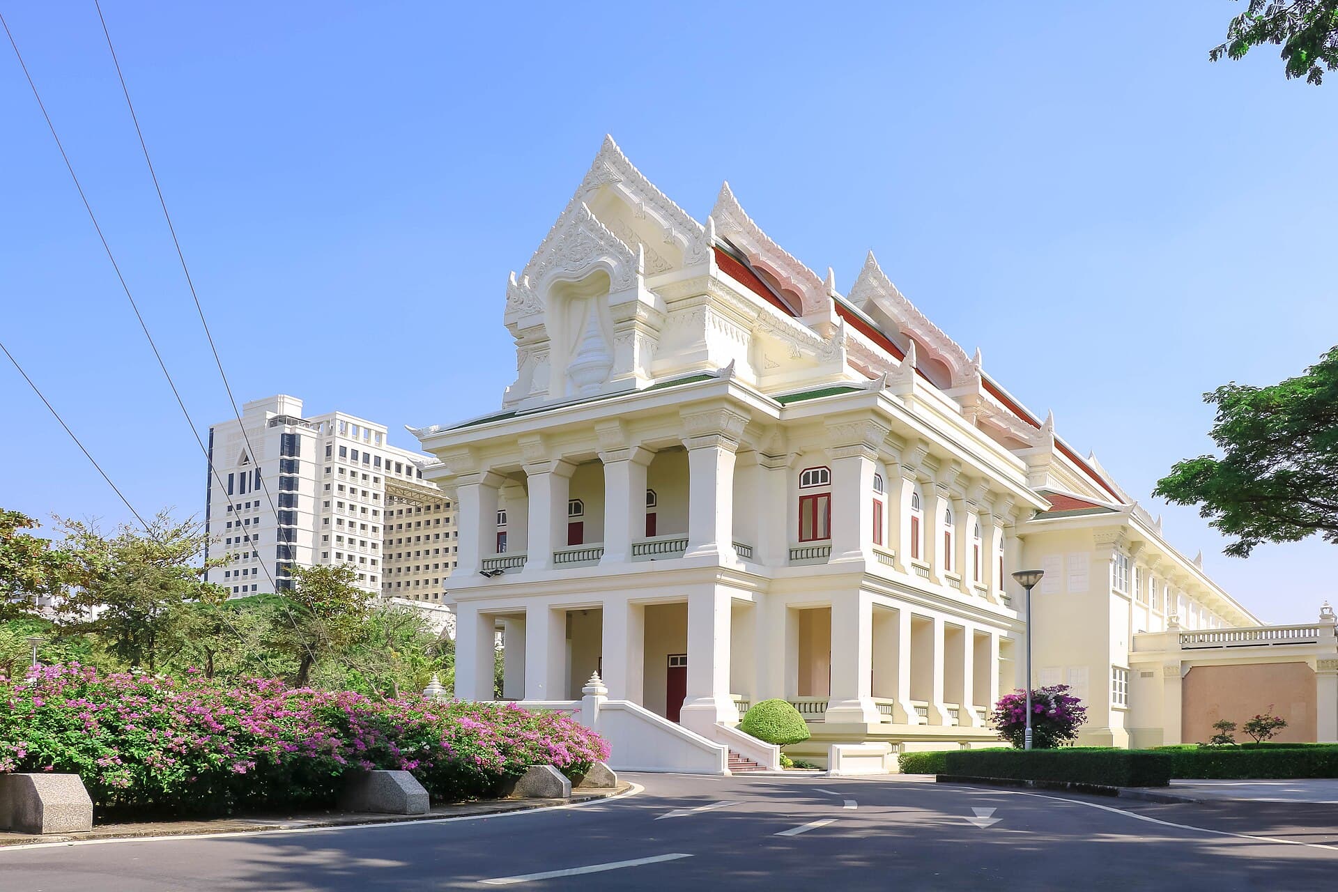 The auditorium of Chulalongkorn University in Bangkok