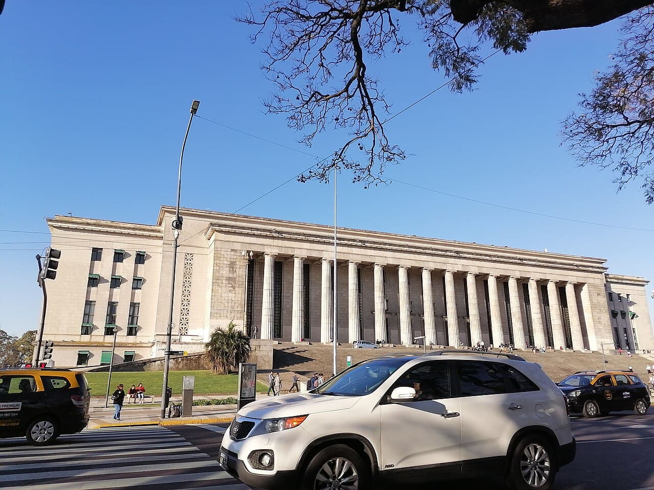 The columned Faculty of Law of the University of Buenos Aires