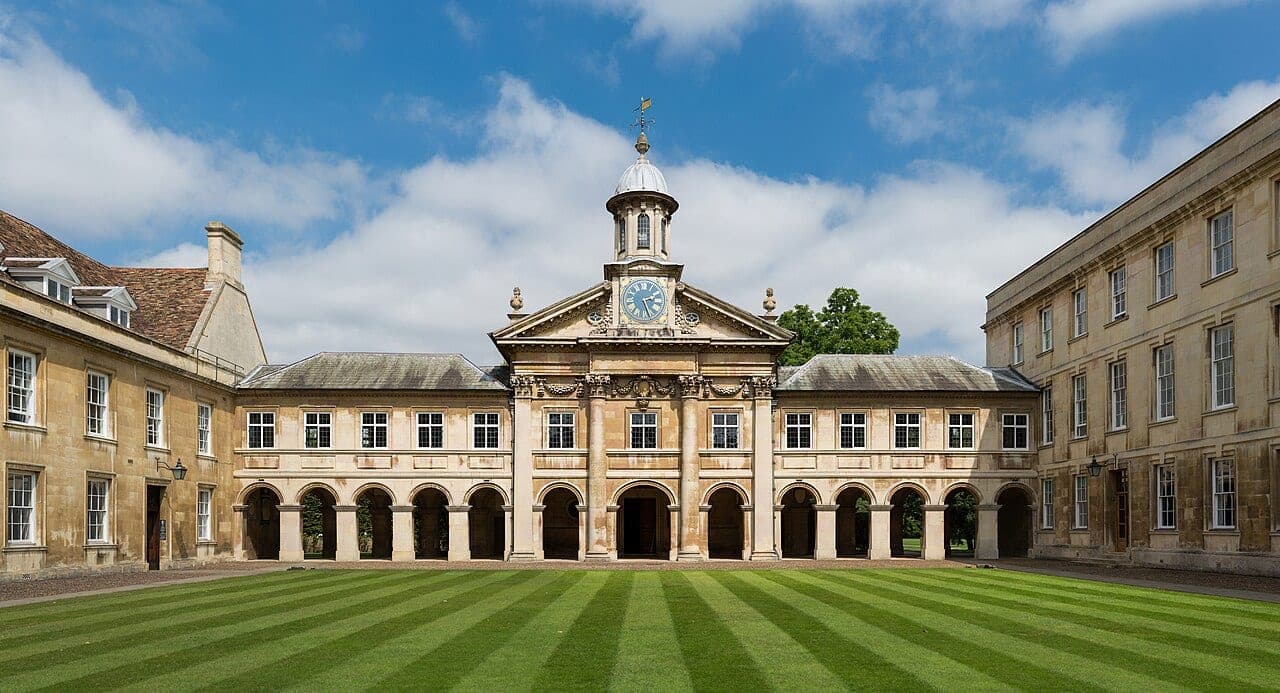 Front Court of Emmanuel College at the University of Cambridge