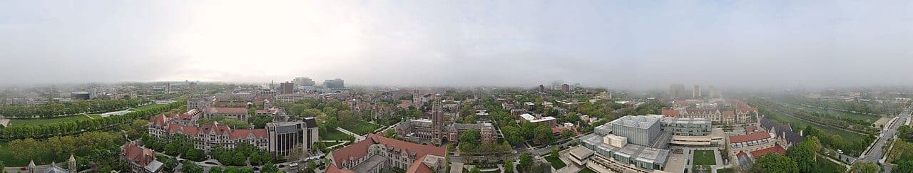 The University of Chicago campus in Hyde Park