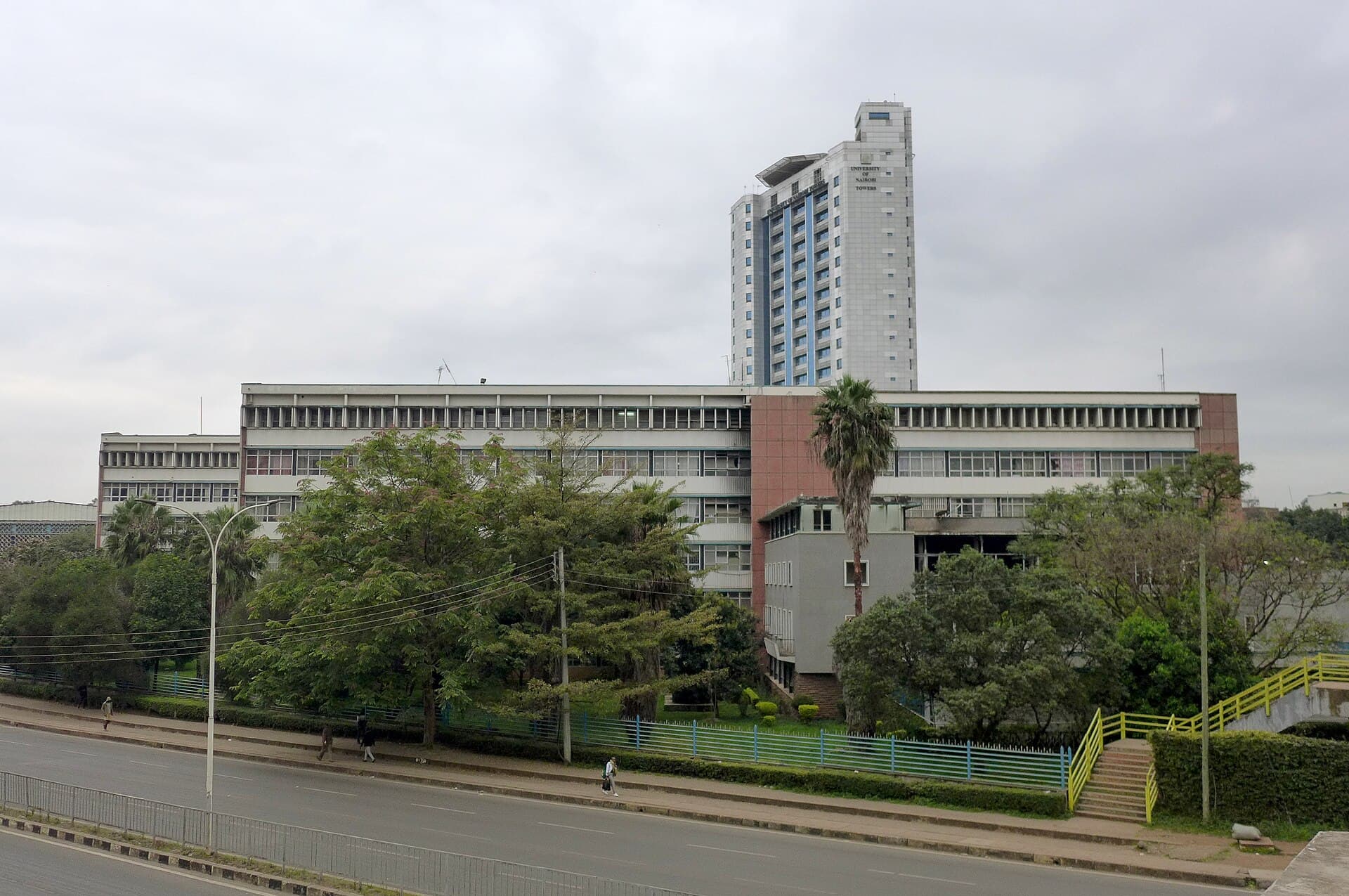 The University of Nairobi's main campus with the University Towers