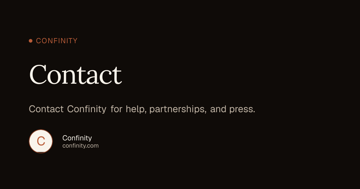 Contact | Confinity