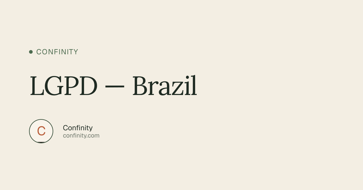 LGPD — Brazil | Confinity